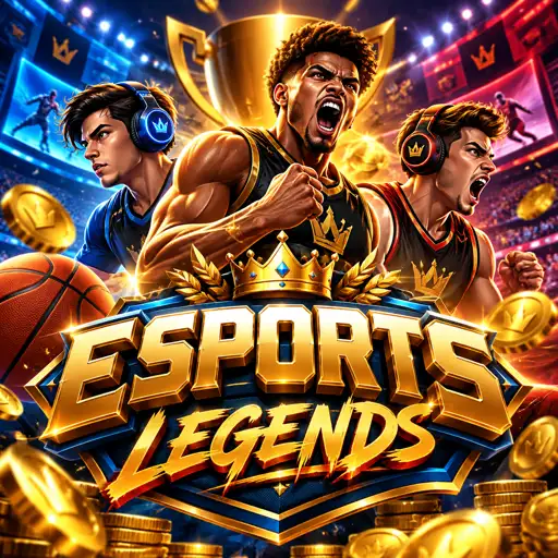 Setup de eSports com telas de jogo