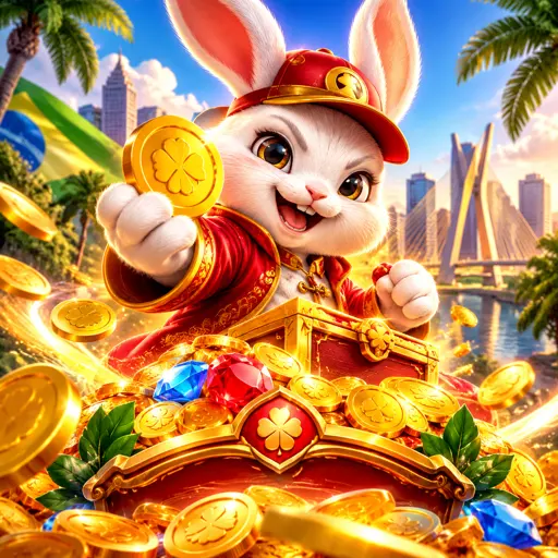 Capa do jogo Fortune Rabbit com o coelho da fortuna